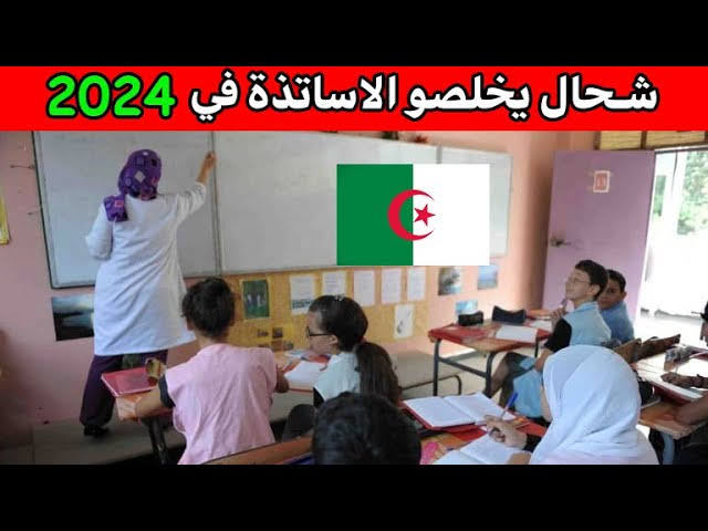 "مفاجأة للجزائريين".. رواتب و أجور الأساتذة في الجزائر 2024 لجميع الأطوار (الابتدائي- المتوسط - الثانوي)
